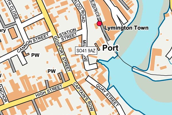 Map of LYMINGTON MARINE SALES LIMITED at local scale