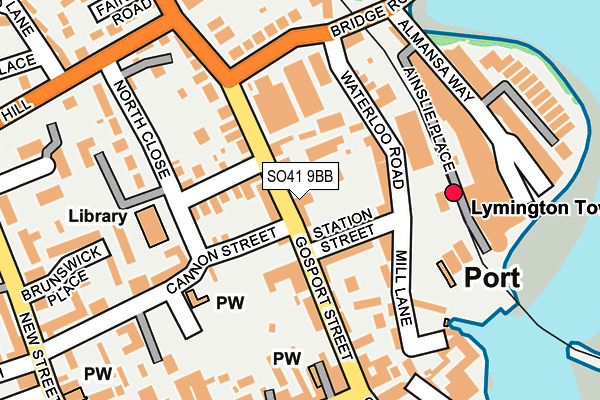 SO41 9BB map - OS OpenMap – Local (Ordnance Survey)