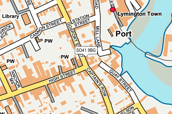 Map of NUMBER ONE LYMINGTON LTD at local scale