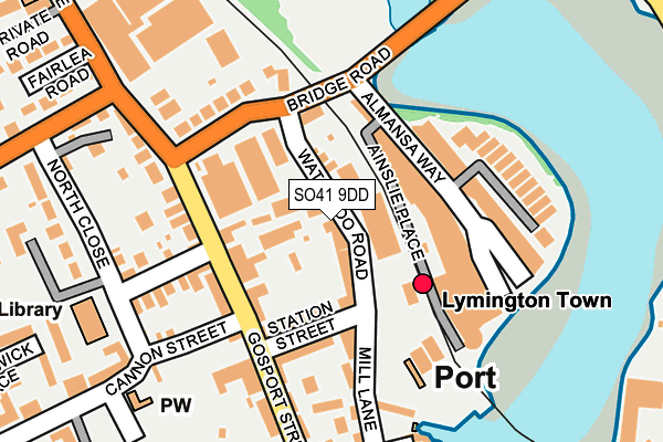 SO41 9DD map - OS OpenMap – Local (Ordnance Survey)