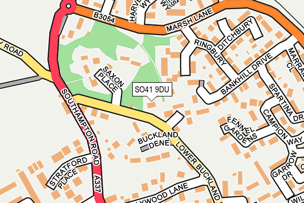 SO41 9DU map - OS OpenMap – Local (Ordnance Survey)