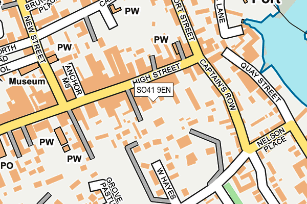 SO41 9EN map - OS OpenMap – Local (Ordnance Survey)