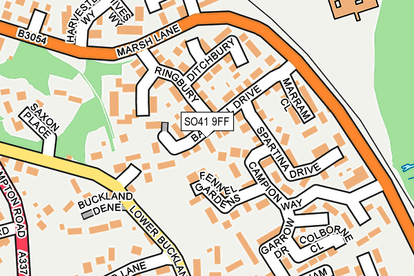 SO41 9FF map - OS OpenMap – Local (Ordnance Survey)