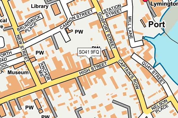 SO41 9FQ map - OS OpenMap – Local (Ordnance Survey)