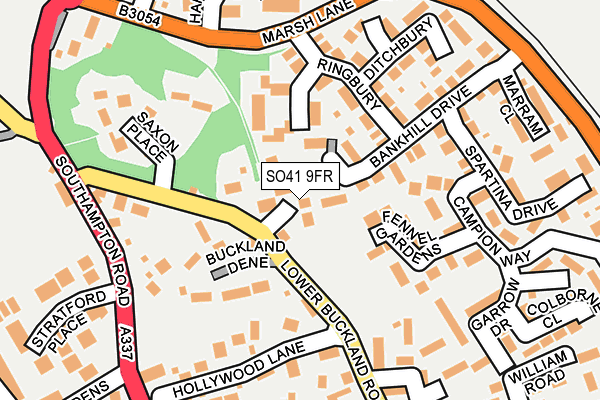 SO41 9FR map - OS OpenMap – Local (Ordnance Survey)