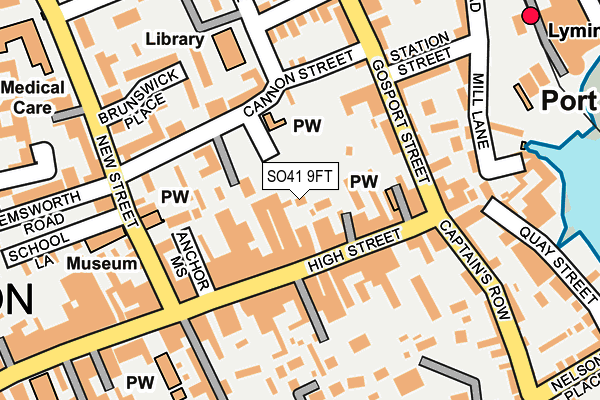 SO41 9FT map - OS OpenMap – Local (Ordnance Survey)