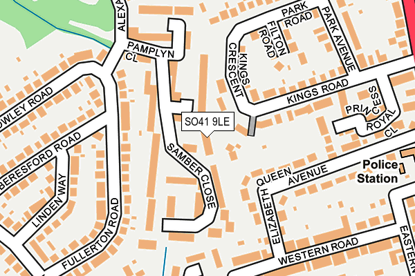 SO41 9LE map - OS OpenMap – Local (Ordnance Survey)