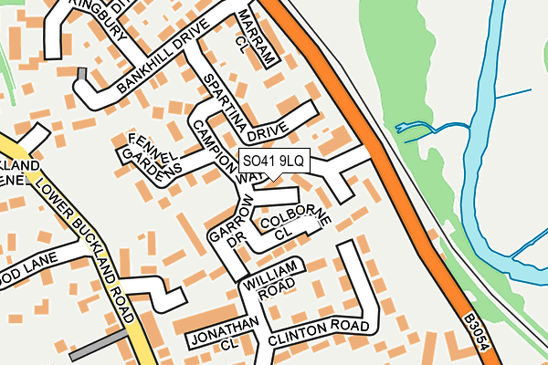 SO41 9LQ map - OS OpenMap – Local (Ordnance Survey)