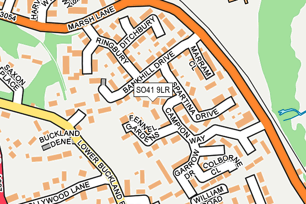 SO41 9LR map - OS OpenMap – Local (Ordnance Survey)