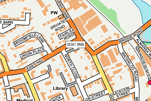 SO41 9NN map - OS OpenMap – Local (Ordnance Survey)