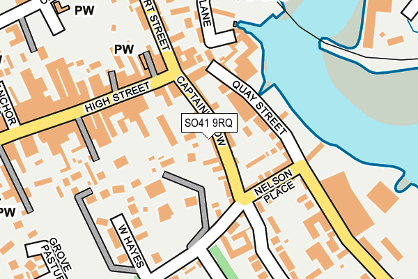 SO41 9RQ map - OS OpenMap – Local (Ordnance Survey)