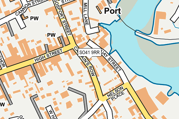 SO41 9RR map - OS OpenMap – Local (Ordnance Survey)