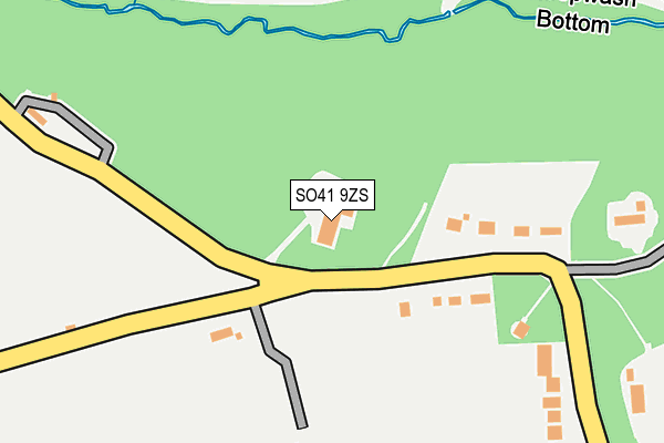 SO41 9ZS map - OS OpenMap – Local (Ordnance Survey)