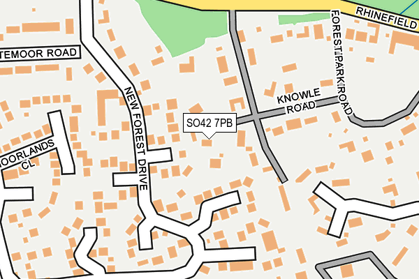 SO42 7PB map - OS OpenMap – Local (Ordnance Survey)