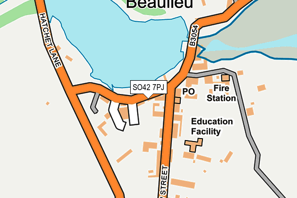 SO42 7PJ map - OS OpenMap – Local (Ordnance Survey)