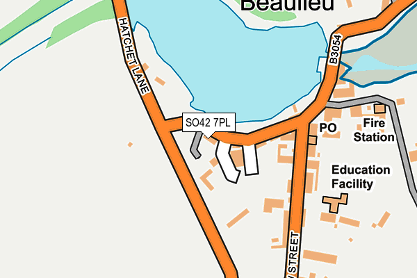 SO42 7PL map - OS OpenMap – Local (Ordnance Survey)