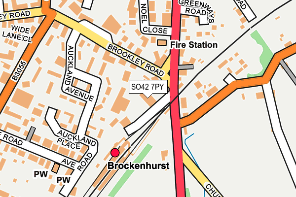 SO42 7PY map - OS OpenMap – Local (Ordnance Survey)