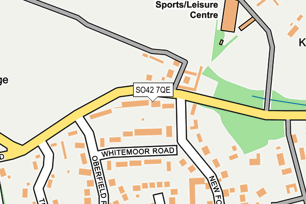 SO42 7QE map - OS OpenMap – Local (Ordnance Survey)