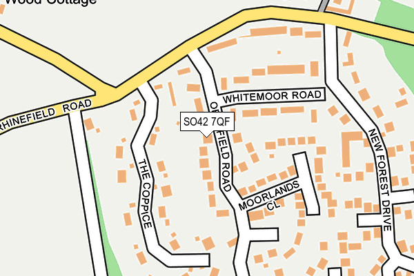 SO42 7QF map - OS OpenMap – Local (Ordnance Survey)