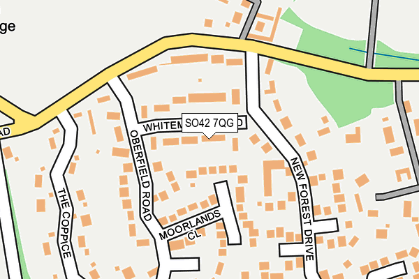 SO42 7QG map - OS OpenMap – Local (Ordnance Survey)