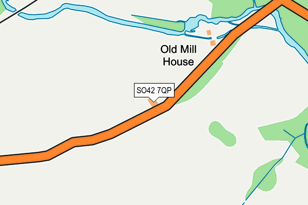 SO42 7QP map - OS OpenMap – Local (Ordnance Survey)