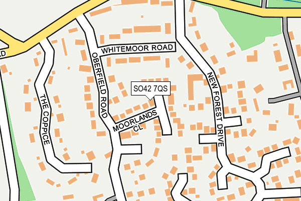 SO42 7QS map - OS OpenMap – Local (Ordnance Survey)