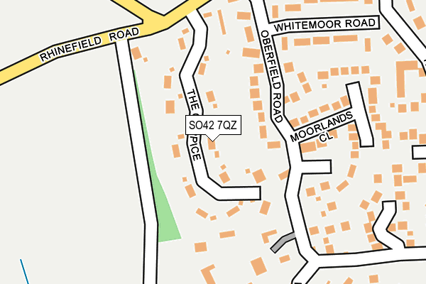 SO42 7QZ map - OS OpenMap – Local (Ordnance Survey)