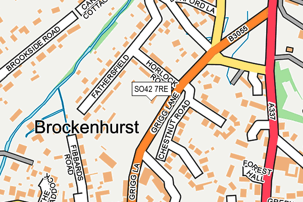 SO42 7RE map - OS OpenMap – Local (Ordnance Survey)