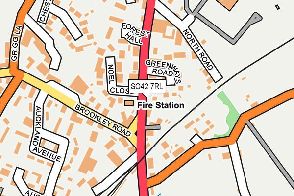 SO42 7RL map - OS OpenMap – Local (Ordnance Survey)