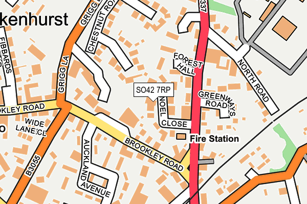 SO42 7RP map - OS OpenMap – Local (Ordnance Survey)