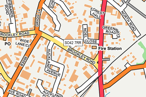 SO42 7RR map - OS OpenMap – Local (Ordnance Survey)