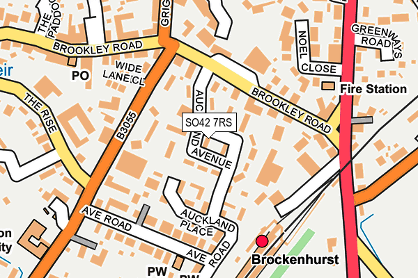 SO42 7RS map - OS OpenMap – Local (Ordnance Survey)