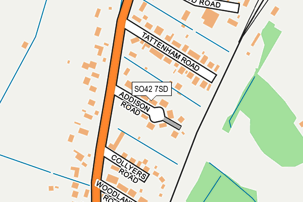 SO42 7SD map - OS OpenMap – Local (Ordnance Survey)