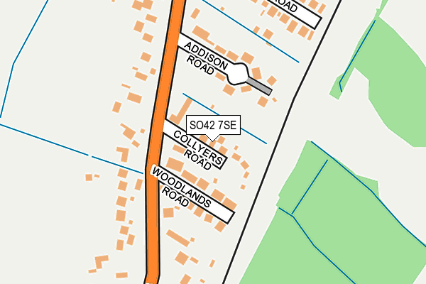 SO42 7SE map - OS OpenMap – Local (Ordnance Survey)