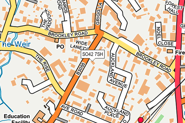 SO42 7SH map - OS OpenMap – Local (Ordnance Survey)