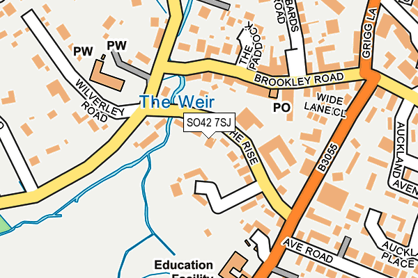 SO42 7SJ map - OS OpenMap – Local (Ordnance Survey)