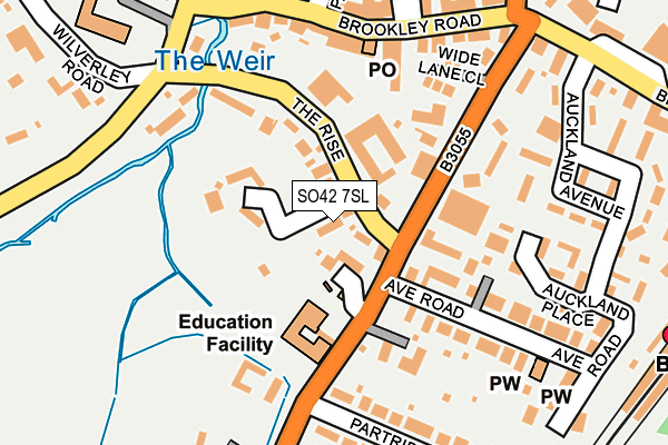 SO42 7SL map - OS OpenMap – Local (Ordnance Survey)