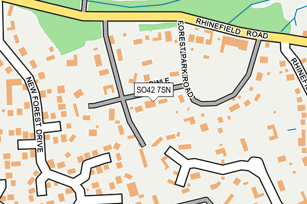 SO42 7SN map - OS OpenMap – Local (Ordnance Survey)