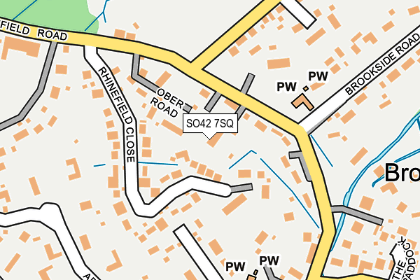 SO42 7SQ map - OS OpenMap – Local (Ordnance Survey)