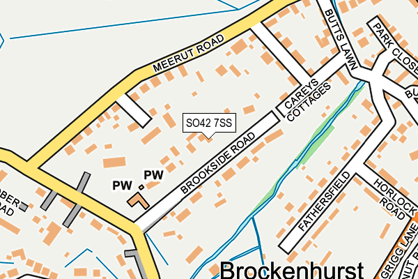 SO42 7SS map - OS OpenMap – Local (Ordnance Survey)