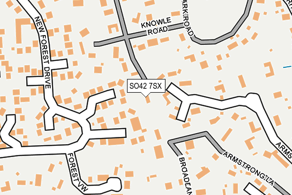 SO42 7SX map - OS OpenMap – Local (Ordnance Survey)