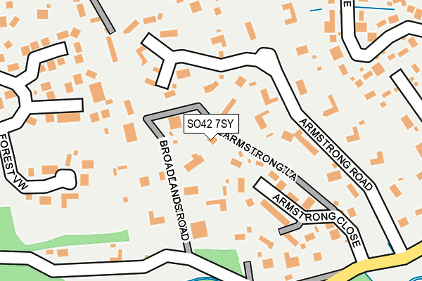SO42 7SY map - OS OpenMap – Local (Ordnance Survey)