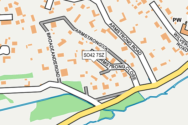 SO42 7SZ map - OS OpenMap – Local (Ordnance Survey)