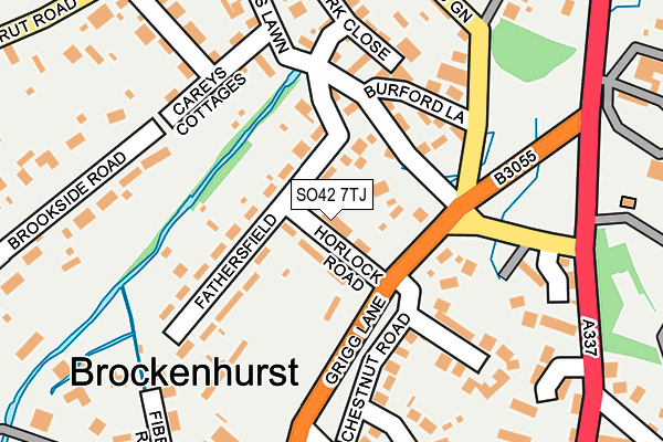 SO42 7TJ map - OS OpenMap – Local (Ordnance Survey)