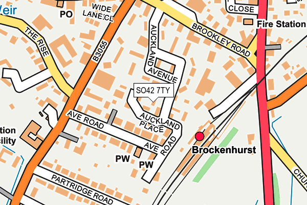 SO42 7TY map - OS OpenMap – Local (Ordnance Survey)