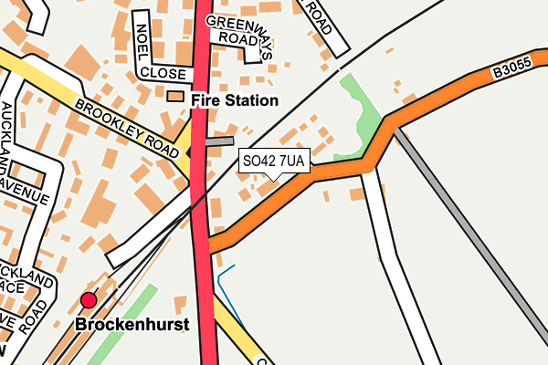 SO42 7UA map - OS OpenMap – Local (Ordnance Survey)