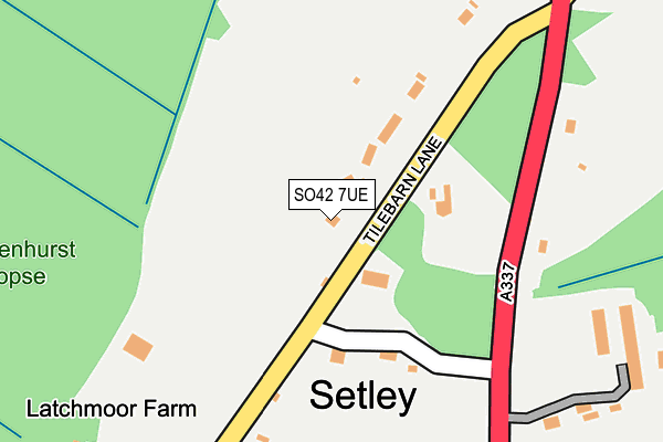 Map of TILEFIELD LIMITED at local scale