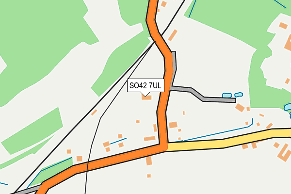 SO42 7UL map - OS OpenMap – Local (Ordnance Survey)