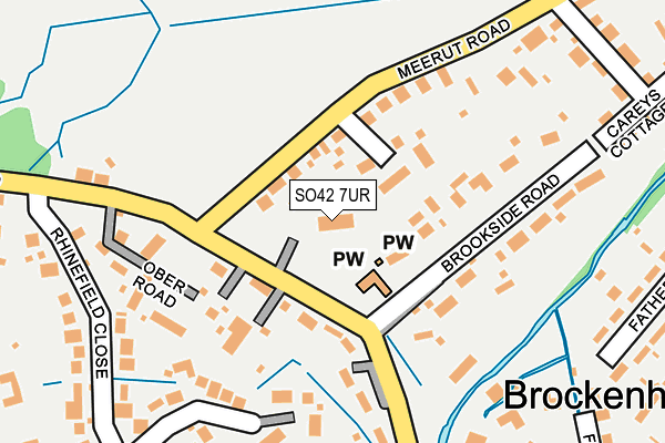 SO42 7UR map - OS OpenMap – Local (Ordnance Survey)