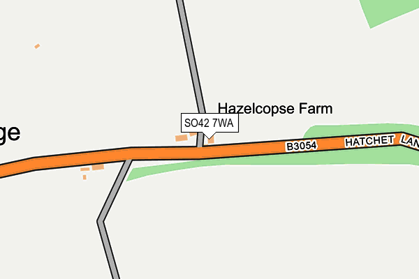 SO42 7WA map - OS OpenMap – Local (Ordnance Survey)